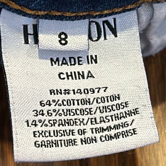 Hudson Girls Blue Ripped Jean Shorts Size 8 - Picture 5 of 5